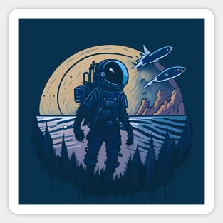 Space Travel Sticker